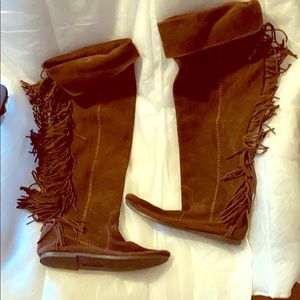 Minnetonka Fringe Boots